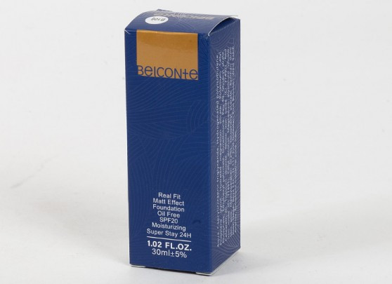 کرم پودر belconte بلکونته سری real fit رنگ آفتابی کمی تیره کد B 106