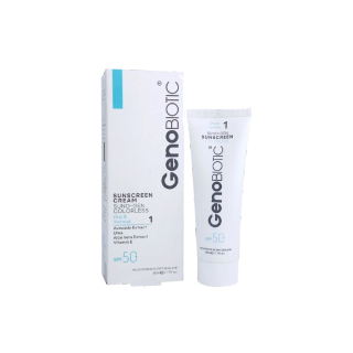 کرم ضدآفتاب بیرنگ ژنو بایوتیک GENOBIOTIC پوست نرمال تا خشک SPF50