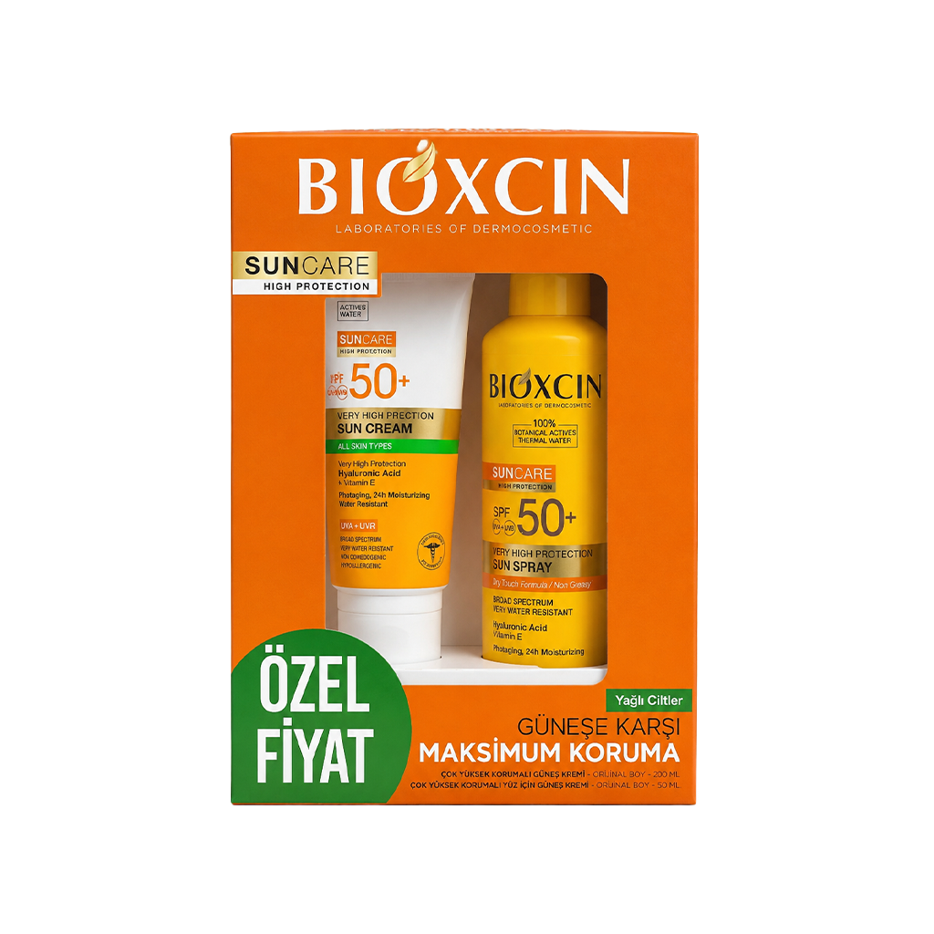 پک اسپری و کرم ضدافتاب بیوکسین BIOXCIN
