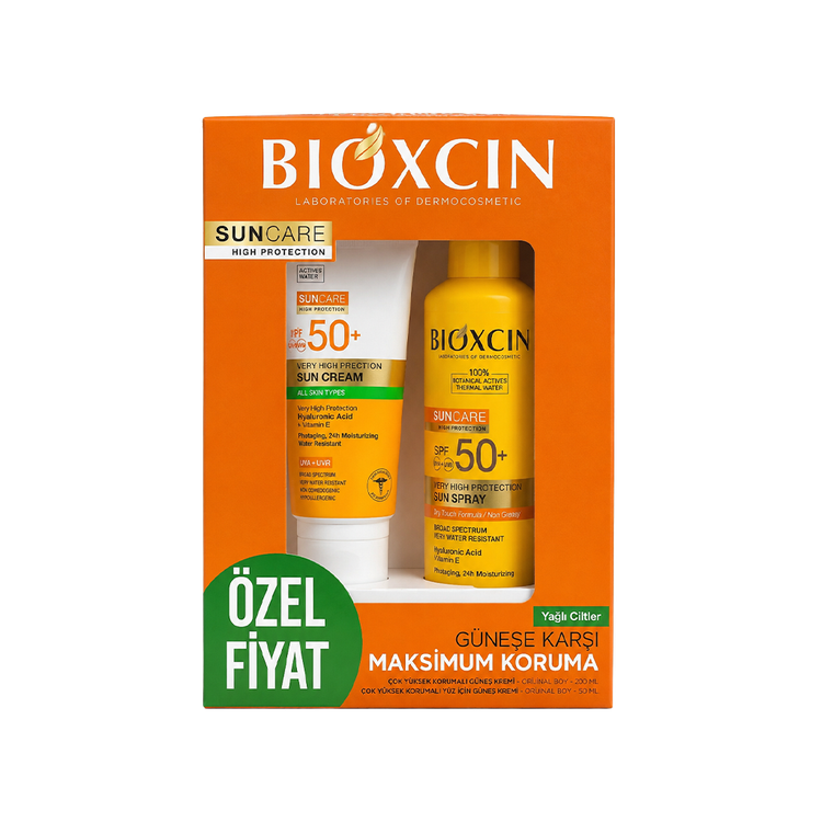 پک اسپری و کرم ضدافتاب بیوکسین BIOXCIN