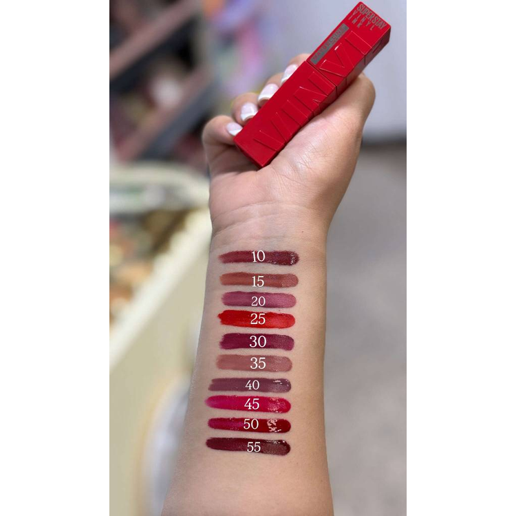 رژ لب مایع بادوام براق میبلین Maybelline